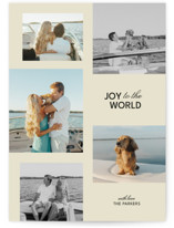 Modern Grid Christmas Photo Cards