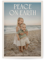 Modern Peace Christmas Photo Cards