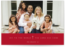 Pure Joy To The World Christmas Photo Cards