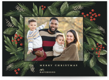Festive Holiday Christmas Photo Cards