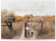 Peace Shining On Earth Christmas Photo Cards