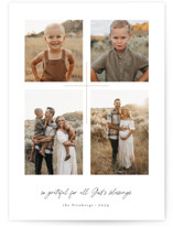 Gratitude Christmas Photo Cards