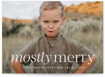 Mostly Merry Christmas Photo Cards