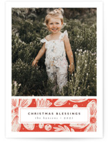 Berry and Blossom Christmas Photo Cards