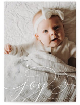 Joy hand lettering Christmas Photo Cards