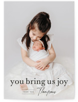 you bring us joy Christmas Photo Cards