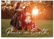 Peaceful Greeting Christmas Photo Cards