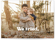 We tried. Christmas Photo Cards