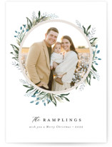 CIRCULAR BLOOMS Christmas Photo Cards
