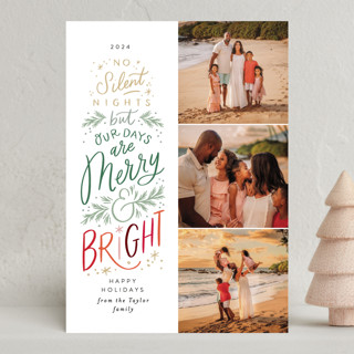 No Silent Nights Christmas Photo Cards