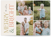 Colorful Type Christmas Photo Cards