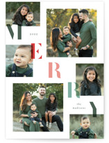 Downhill Christmas Photo Cards