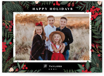 Cranberry Garden Christmas Photo Cards