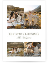 Refined Four Christmas Photo Cards
