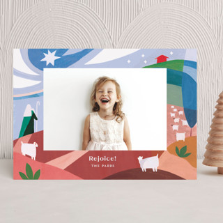 While Shepherds Watched Their Flocks Christmas Photo Cards