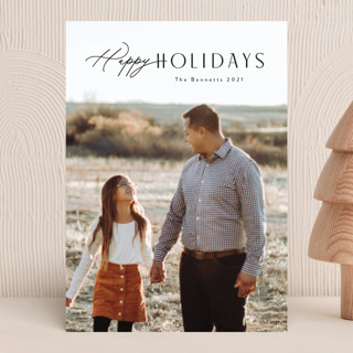 Curvy Christmas Photo Cards