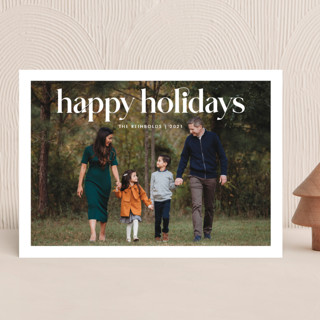 Striking Type Christmas Photo Cards