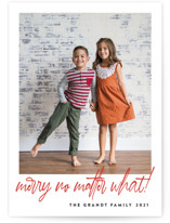 No Matter What Christmas Photo Cards