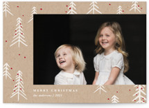 Trees & Berries Christmas Photo Cards