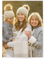 Hope Script Christmas Photo Cards