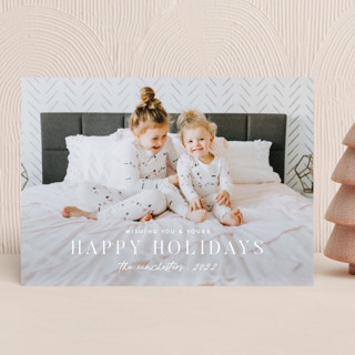 Center Christmas Photo Cards