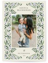 Berry Happy Christmas Photo Cards