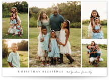 Blessed Five Christmas Photo Cards