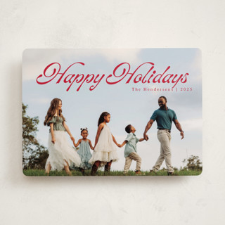 Calligraphic Christmas Photo Cards