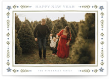Folk Border Christmas Photo Cards