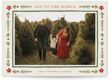 Folk Border Christmas Photo Cards
