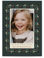 Folk Frame Christmas Photo Cards