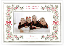 Botanical Blessings Christmas Photo Cards