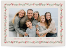 ribbons and boughs Christmas Photo Cards