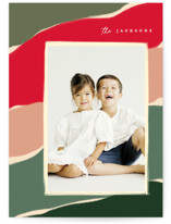 Color punch Christmas Photo Cards
