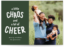 Chaos and Cheer Christmas Photo Cards