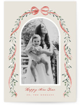 Arch Garland Christmas Photo Cards