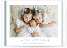 Striped Blessings Christmas Photo Cards