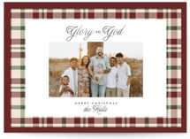 Glory & Plaid Christmas Photo Cards