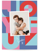 Joyful Blocks Christmas Photo Cards