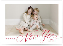 Corner Slant Christmas Photo Cards