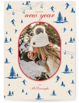 Ski Time Christmas Photo Cards