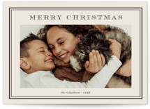 Engraved type Christmas Photo Cards