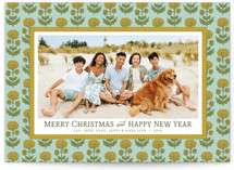 Beach House Summer Christmas Photo Cards