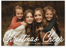 Cheerful Script Christmas Photo Cards