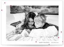 Minimal Dots Christmas Photo Cards