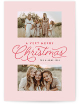 a rosy christmas Christmas Photo Cards