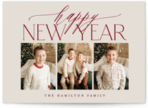 Merry Christmas Trio Christmas Photo Cards