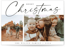 Holiday Duo Christmas Photo Cards