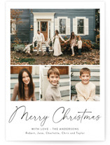 natural handwriting Christmas Photo Cards