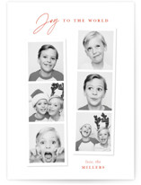 joyful photo strips Christmas Photo Cards